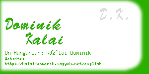 dominik kalai business card